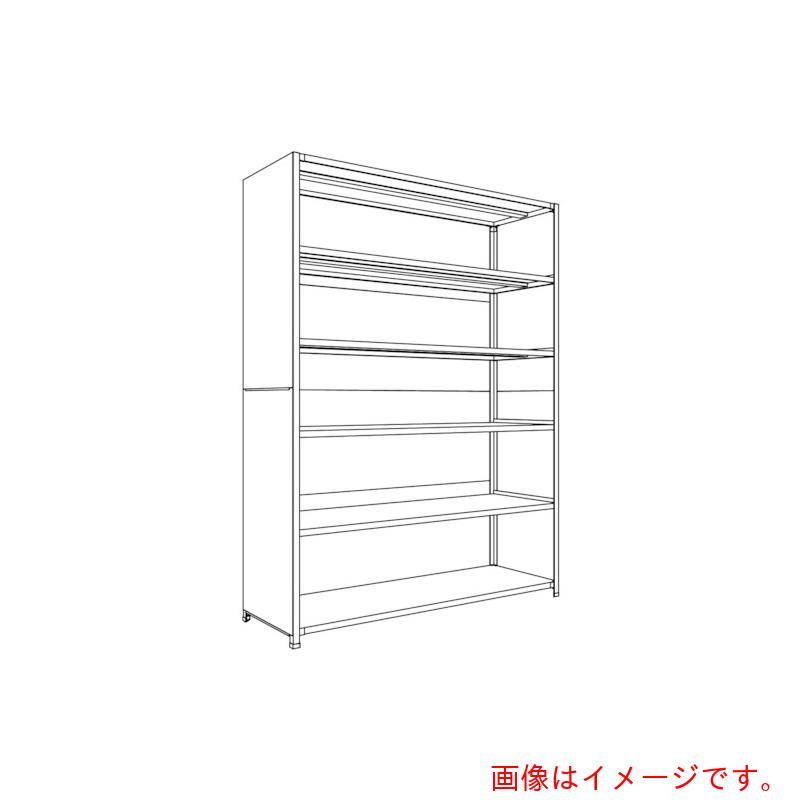 【別途送料あり】日本ファイリング 背板・側板付軽量物品棚Ｗ１８００Ｄ６００Ｈ２４００Ｆ６ 【品番：LA86L-26】