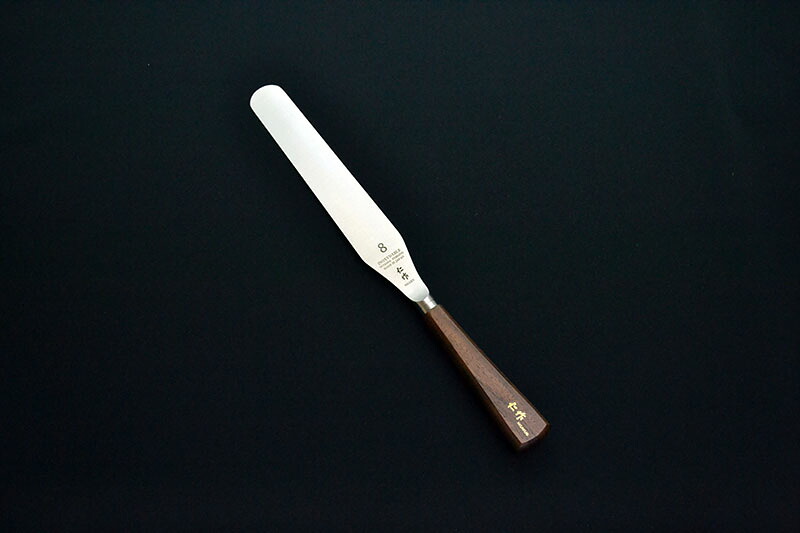 富田截断機 仁作 鍛える調色板出刃包丁 8in 【品番：No.2008】 キッチン用品・食器・調理器具-パレットナイフ