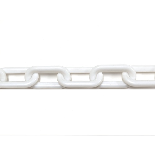 ニッサチェイン プラカラー ８×１００ｍ 白 【品番：JC-1008-W】 ネジ・釘・金属素材-DIY・工具