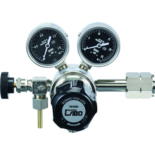 日酸TANAKA　分析・研究向け圧力調整器　Ｓ－ＬＡＢＯＩＩ　入口高圧用、ボンベ用ＬＡＢ１－１４３４Ｖ　【品番：QAN95979】