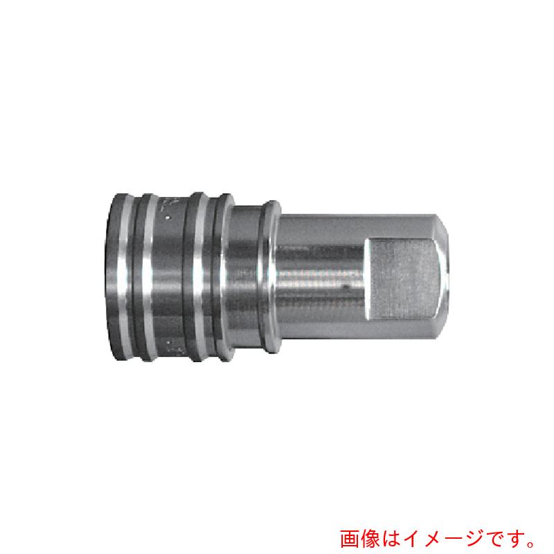 【別途貨物輸送あり】日東工器 セミコンカプラＳＰ型 ステンレス鋼製 ふっ素天然ゴム（ＦＫＭ） （おねじ初っ切り用ソケット） 競争相手側１／４‐１８ＮＰＴ（２８２７３） 【品番：28273】