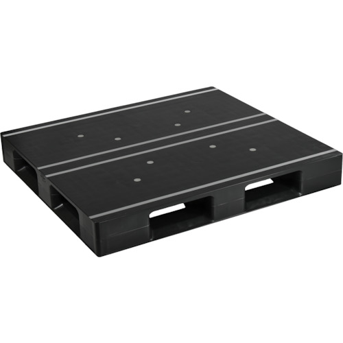 日本プラパレット ＮＰＣ 可塑性物質調色板ＡＺＦＤ－１２１１ＦＥ－ＲＲ 片面四方差し 黒 【品番：AZFD-1211FE-RR】