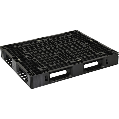 日本プラパレット ＮＰＣ エクスポート荷拵え用可塑性物質調色板Ｅ×Ａ－１２１０－１５０Ｈ－１ 片面四方差し 黒 【品番：EXA-1210-150H-1】