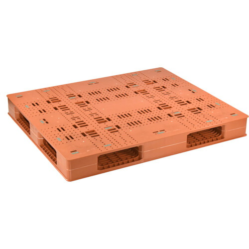 日本プラパレット NPC プラスチックパレットFM-1311 両面四方差し ブラウン 【品番:FM-1311】