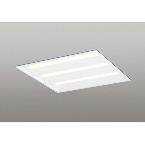 オーデリック　ベースライト LED-SQUARE FHP 45W×4灯 埋込型 600 ルーバー無 LC調光 電球色　【品番：XD 466 018P2E】
