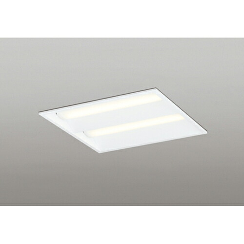 オーデリック　ベースライト LED-SQUARE FHP 32W×3灯 埋込型 450 ルーバー無 LC調光 電球色　【品番：XD 466 020P1E】