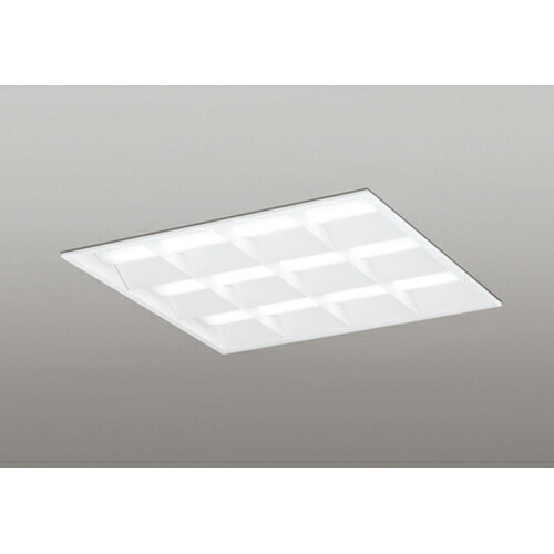 オーデリック 軍事基地ともし火 LED-SQUARE FHP 45W×3灯 埋込型 600 ルーバー付 非調光 白いこと 【品番：XD 466 029P1C】