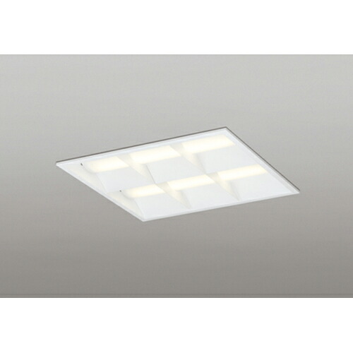 オーデリック ベースライト LED-SQUARE FHP 32W×3灯 埋込型 450 ルーバー付 非調光 電球色 【品番:XD 466 031P1E】|住設プロ 店