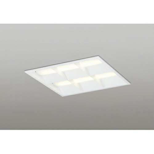 オーデリック　ベースライト LED-SQUARE FHP 32W×3灯 埋込型 450 ルーバー付 LC調光 電球色　【品番：XD 466 032P1E】