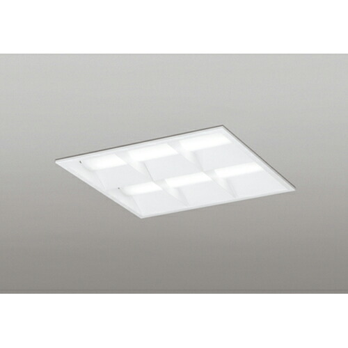 オーデリック 軍事基地ともし火 LED-SQUARE FHP 32W×4灯 埋込型 450 ルーバー付 LC調光 白いこと 【品番：XD 466 032P2C】
