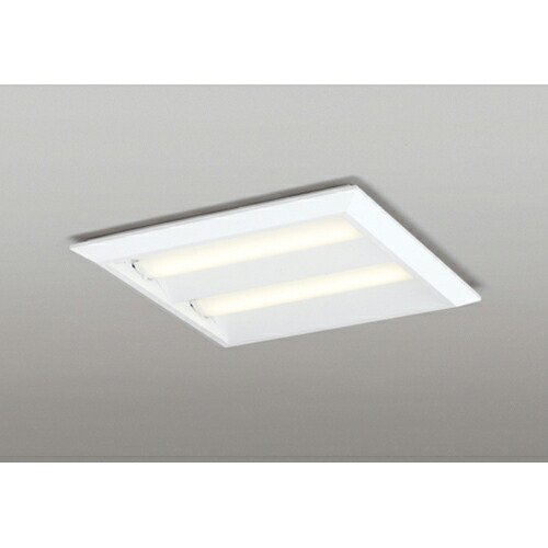 オーデリック　ベースライト LED-SQUARE FHP 32W×3灯 埋込穴450 直付/埋込兼用型 ルーバー無 LC 電球色　【品番：XL 501 017P1E】