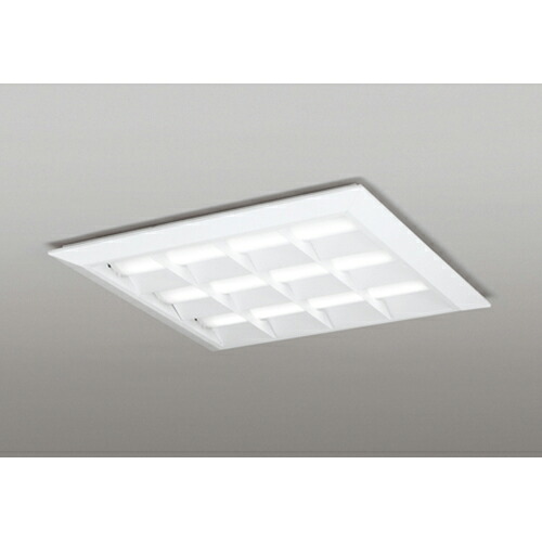 オーデリック 軍事基地ともし火 LED-SQUARE FHP 45W×3灯 埋込穴680 直付/埋込兼用型 ルーバー付 非調光 白いこと 【品番：XL 501 052P1C】