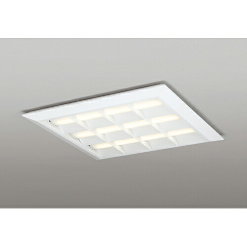 オーデリック 軍事基地ともし火 LED-SQUARE FHP 45W×4灯 埋込穴680 直付/埋込兼用型 ルーバー付 LC 白熱電球色 【品番：XL 501 053P2E】