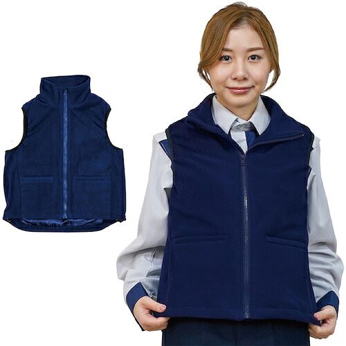岡潮 手洗い洗濯できるフリースUSB電熱ベスト40211 (ウェアのみ) LL 【品番:OK40211_WEAR_LL】