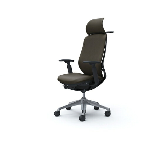 オカムラ　ＯＫＡＭＵＲＡ　シルフィー可動肘　背クッションＥＸハイ　ブラックボディ　ハンガー有　ランバー無　アルミ脚　【品番：C68DBR-FXW3】