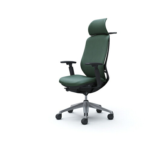 オカムラ　ＯＫＡＭＵＲＡ　シルフィー可動肘　背クッションＥＸハイ　ブラックボディ　ハンガー有　ランバー無　アルミ脚　【品番：C68DBR-FXW5】