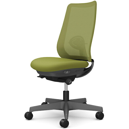 オカムラ　ＯＫＡＭＵＲＡ　ポータム，肘なし，背メッシュ，スタンダードタイプ，ダークグレーボディ，ハンガー無，ランバー有，ナイロンキャスター　【品番：CF11XE FKB5】