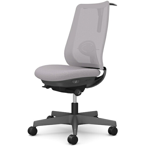 オカムラ ＯＫＡＭＵＲＡ ポータム，肘なし，背メッシュ，判定基準印字機，ダークグレーボディ，ハンガー有，ランバー有，ウレタンキャスター 【品番：CF12ZE F1K1】