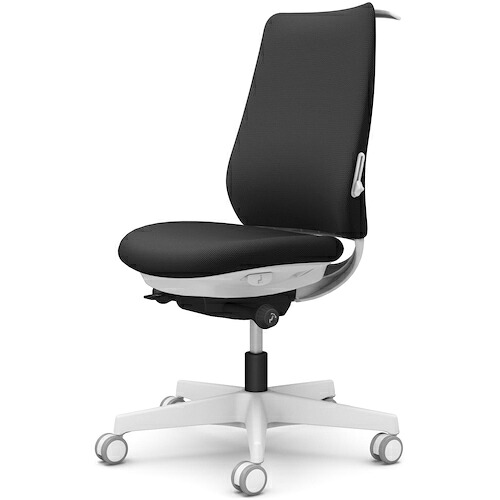 オカムラ　ＯＫＡＭＵＲＡ　ポータム，肘なし，背クッション，スタンダードタイプ，ホワイトボディ，ハンガー有，ランバー有，ウレタンキャスター　【品番：CF14ZZ FSF1】