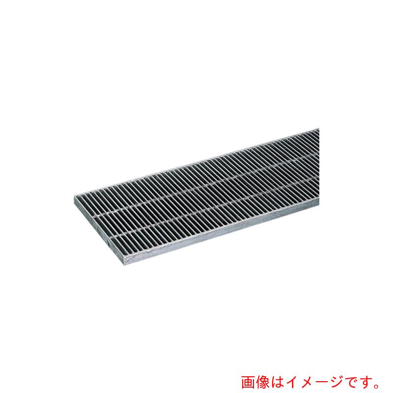 【別途送料あり】奥岡製作所　奥岡　スチール製　側溝用　グレーチング　本体幅１００×高さ２５　細目　プレーン　【品番：OKG-P5 10-25】