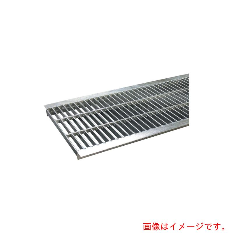 【別途送料あり】奥岡製作所 奥岡 スチール製 U字溝用 グレーチング 溝幅400用 中間目 プレーン 【品番:OKU-M3 40-19】