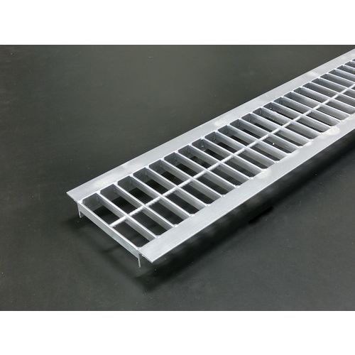 【別途送料あり】奥岡製作所　奥岡　スチール製　Ｕ字溝用　グレーチング　溝幅１５０用　　並目　プレーン　歩道用　エコノミー　【品番：OKYU 15-16】