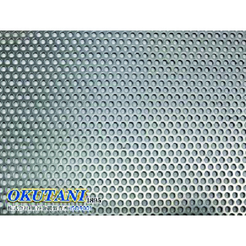 【別途貨物輸送あり】奥谷金網製造所（OKUTANI） 鉄パンチングメタル １．６ＴＸＤ２ＸＰ３ ９１４Ｘ１８２９ 【品番：PM-SPH-T1.6D2P3-914X1829】