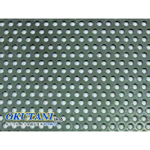 【別途貨物輸送あり】奥谷金網製造所（OKUTANI） 鉄パンチングメタル １．６ＴＸＤ３ＸＰ５ ９１４Ｘ１８２９ 【品番：PM-SPH-T1.6D3P5-914X1829】
