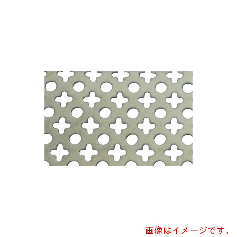 【別途貨物輸送あり】奥谷金網製造所（OKUTANI） ステンレスパンチングメタル ２．０Ｔ×丸十 １０００×１０００ 【品番：PM-SUS-T2.00+-1000X1000】