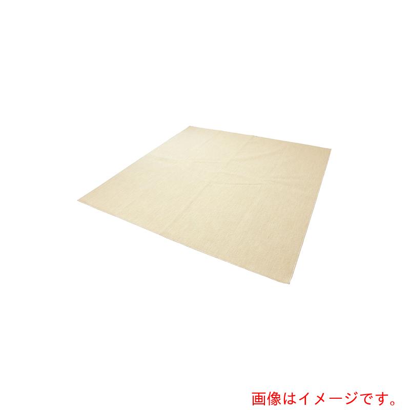 【別途送料あり】大島屋　タフトカーペット　４．５畳　２６１ｘ２６１ｃｍ　アイボリー　【品番：33645】