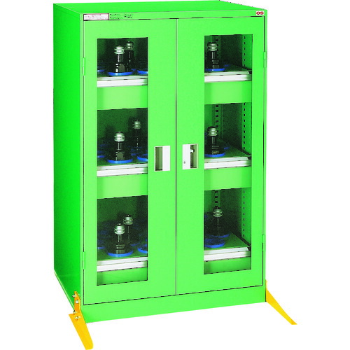 【別途送料あり】大阪製罐　ＯＳ　ツーリングロッカー（アクリル窓付）（ＨＳＫ・ＮＣ５用）間口８１１×奥行６１６（８６６）×高さ１２８１ｍｍ　ホルダー５４個　【品番：LD1210A】