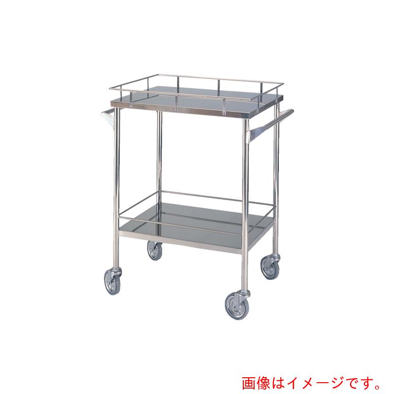 【別途貨物輸送あり】大阪製罐 ＯＳ 医学的手押し車（ＳＵＳ３０４製）間口８００×奥ふかさ４５０×高さ８５０粍 【品番：MW308】