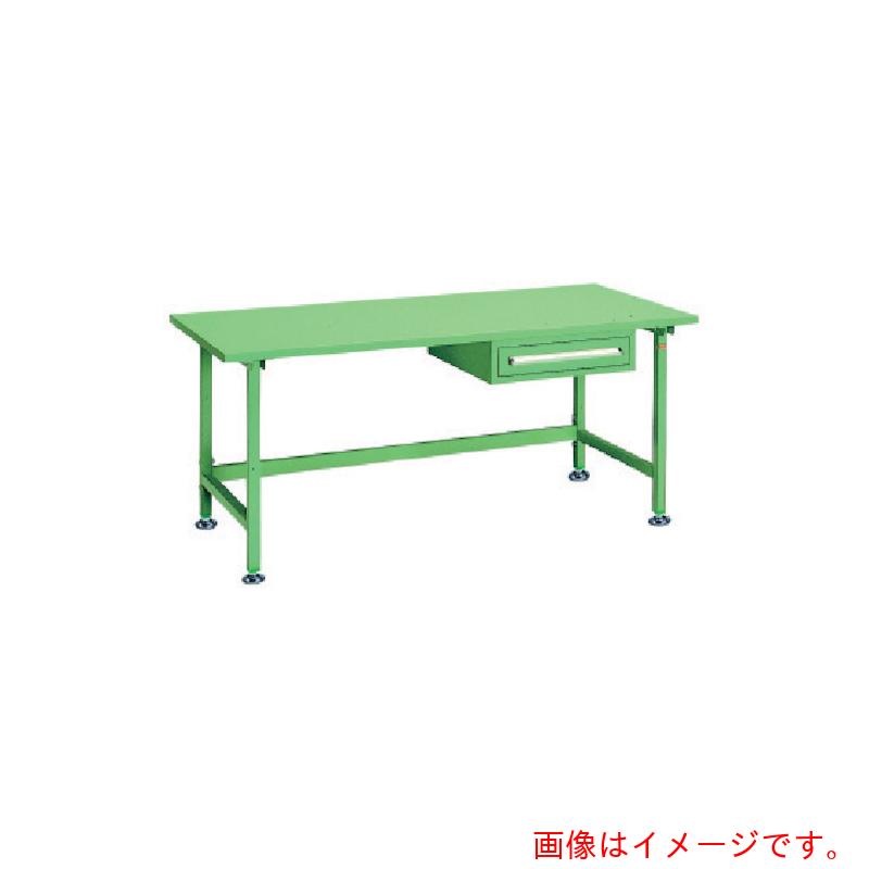【別途送料あり】大阪製罐　ＯＳ　中量作業台　スチール天板　間口１８００×奥行７５０×高さ７５０ｍｍ　引出し付き　【品番：NBS1871】 73,138円