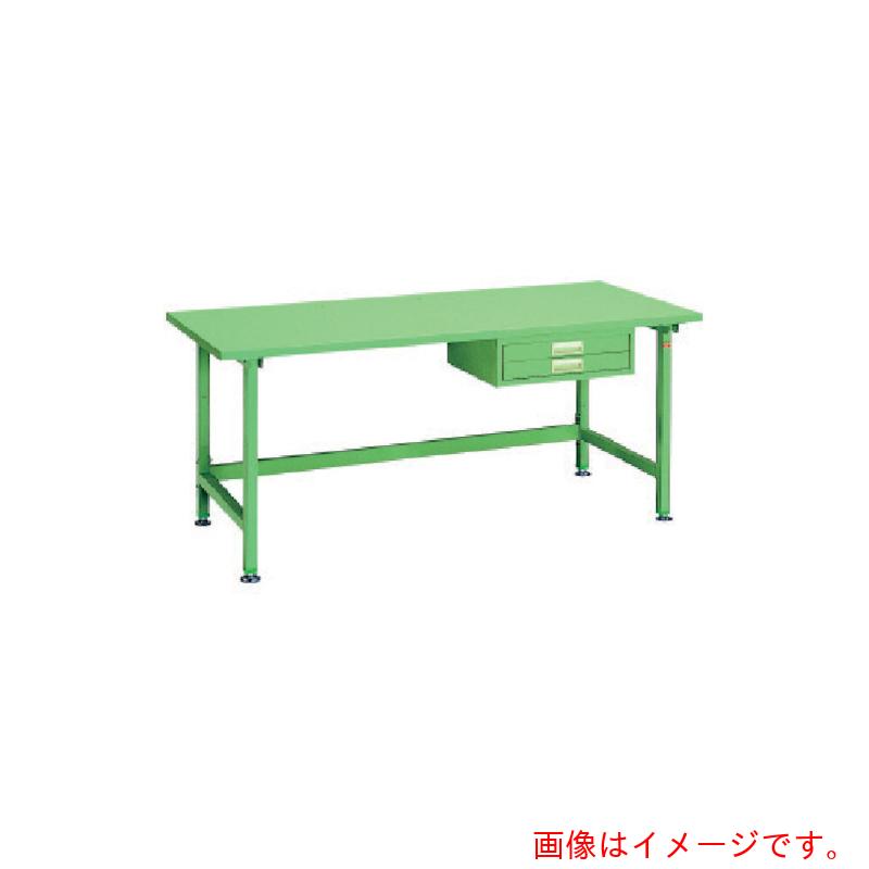 【別途送料あり】大阪製罐　ＯＳ　中量作業台　スチール天板　間口１８００×奥行７５０×高さ７５０ｍｍ　引出し付き　【品番：NBS1875】