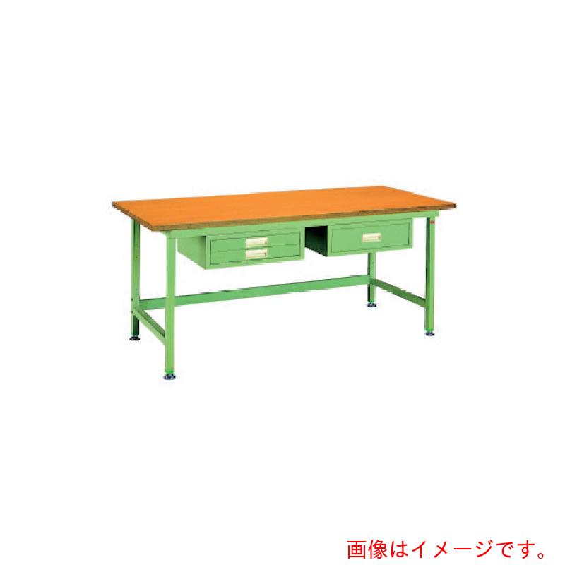【別途送料あり】大阪製罐 OS 中量作業台 木製天板 間口1800×奥行750×高さ750mm 引出し付き 【品番:NBW1877】|住設プロ 店