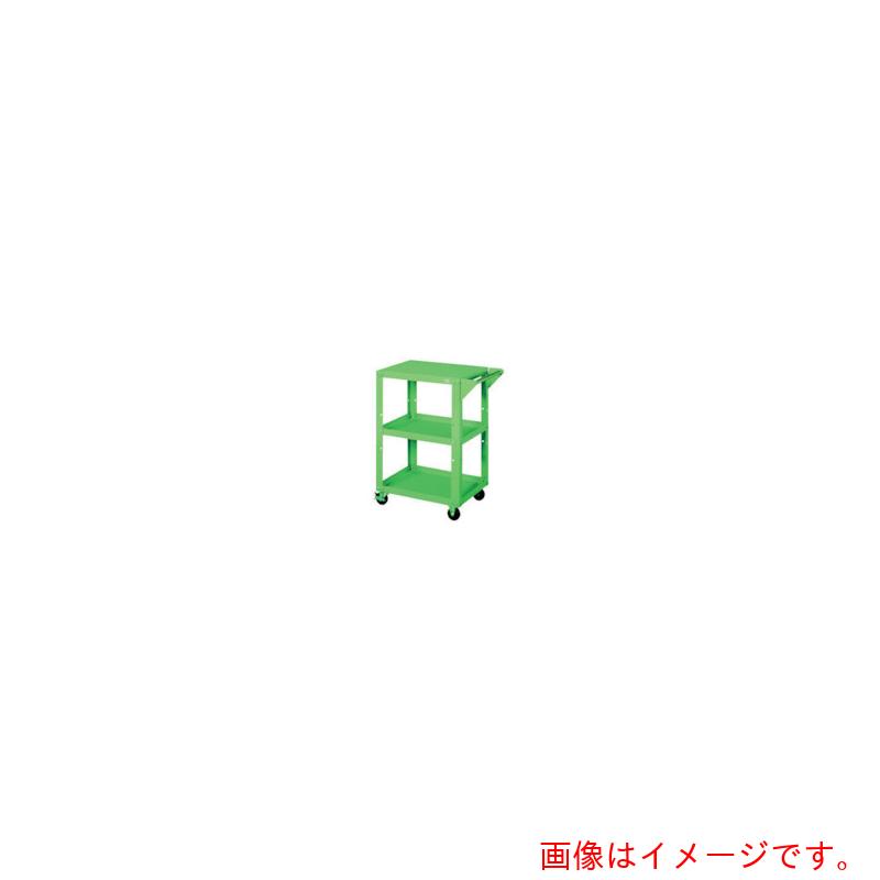 【別途送料あり】大阪製罐　ＯＳ　パワフルワゴン　グリーン　間口５５０×奥行４２０×高さ８１３ｍｍ　【品番：PFW543】