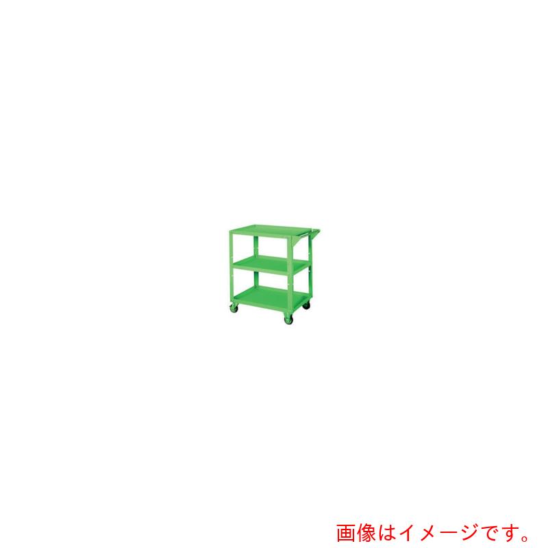【別途貨物輸送あり】大阪製罐 ＯＳ 豪然たる手押し車 緑であること 間口７５０×奥ふかさ５５０×高さ８５０粍 【品番：PFW753】