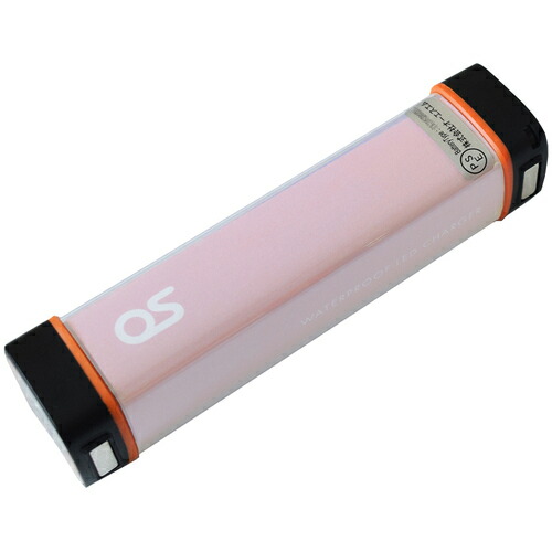 【別途貨物輸送あり】オーエス（os） 雨合羽ＬＥＤチャージャー サクラ色 【品番：GB-09L-DC12】