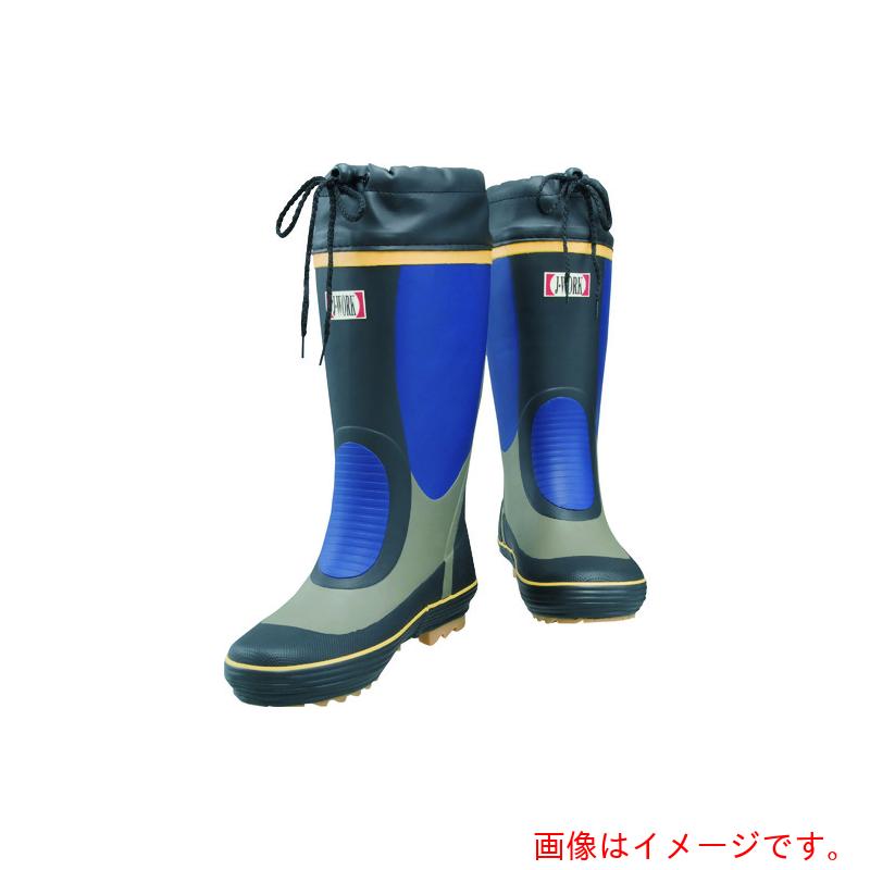 おたふく手袋　ＪＷ７３０・コン　カラーつや消しブーツ２６．０　【品番：JW730-NV-260】