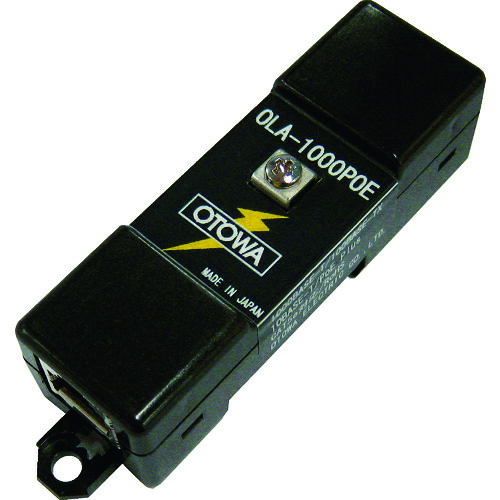 音羽電機工業（OTOWA）　ＬＡＮ用雷プロテクタ　【品番：OLA-1000POE】