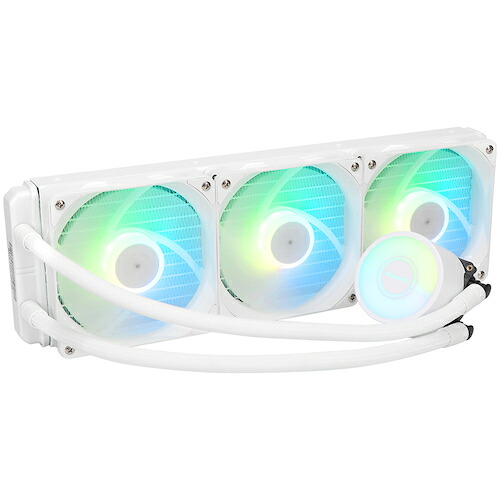 オウルテック（Owltech） ＰＣ入れもの内を彩るＡＲＧＢ ＬＥＤ積み上げる １２０粍×３基 水冷ＣＰＵ空調設備 【品番：OWL-LCP360ARGB-WH】