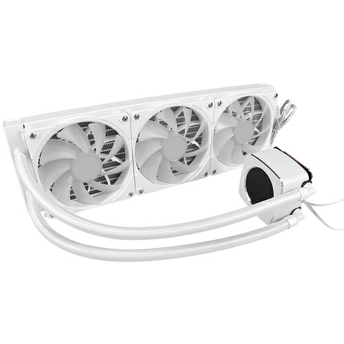 オウルテック（Owltech）　フルカラーＬＣＤＡＲＧＢＬＥＤ内蔵ヘッド搭載３６０ｍｍサイズ　水冷ＣＰＵクーラー　【品番：OWL-LCS360ARGBL-WH】