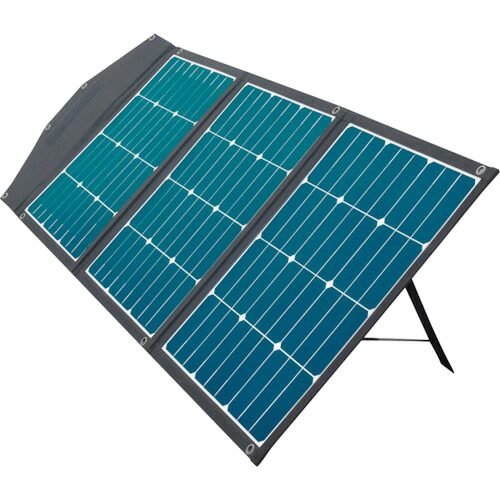 オウルテック（Owltech）　災害時などに電源として使える　３つ折りソーラーパネル電源　１２０Ｗ　【品番：OWL-SLP120W-BK】｜住設プロ　店