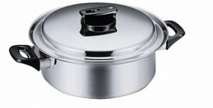 パナソニック　ウルシヤマ浅型両手鍋 スピーネ 浅型 両手鍋 23cm IH対応 ステンレス 日本製 ウルシヤマ金属