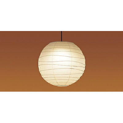パナソニック　天井吊下型 LED（電球色） ペンダント プルスイッチ付 手もみ和紙張りセードタイプ 引掛シーリング方式 LED電球交換型　【品番：LGB11402】