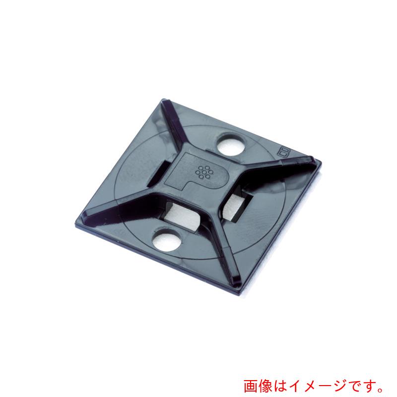 パンドウイットコーポレーション日本支社（PANDUIT）　マウントベース　アクリル系粘着テープ付き　耐候性黒（５００個入）　【品番：ABM2S-AT-D0】