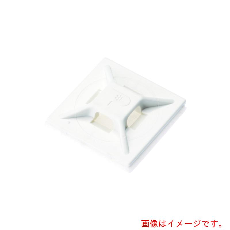 パンドウイットコーポレーション日本支社（PANDUIT）　マウントベース　ゴム系粘着テープ付き　白　（５００個入）　【品番：ABMM-A-D】