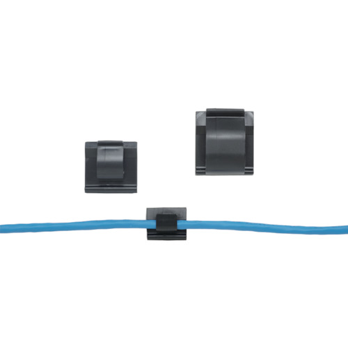 パンドウイットコーポレーション日本支社（PANDUIT）　固定具　コードクリップアクリル系粘着テープ付耐候性黒１０００個入　【品番：ACC19-AT-M0】