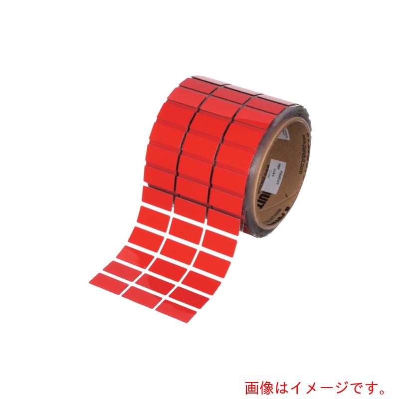 パンドウイットコーポレーション日本下位区分（PANDUIT） 熱転写印刷機用付け札 配電盤向け銘板付け札 大きさ：７６．２Ｘ２５．４粍 屋内外遣りかた 赤 ５００枚入り口・入口 Ｃ３００Ｘ１００ＡＷＴ 【品番：C300X100AWT】