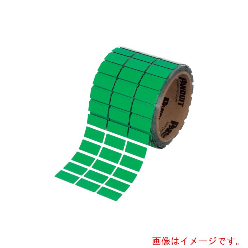 パンドウイットコーポレーション日本支社（PANDUIT）　熱転写プリンター用ラベル　配電盤向け銘板ラベル　サイズ：１０１．６Ｘ２５．４ｍｍ　屋内外仕様　緑　５００枚入り　Ｃ４００Ｘ１００ＡＳＴ　【品番：C400X100AST】